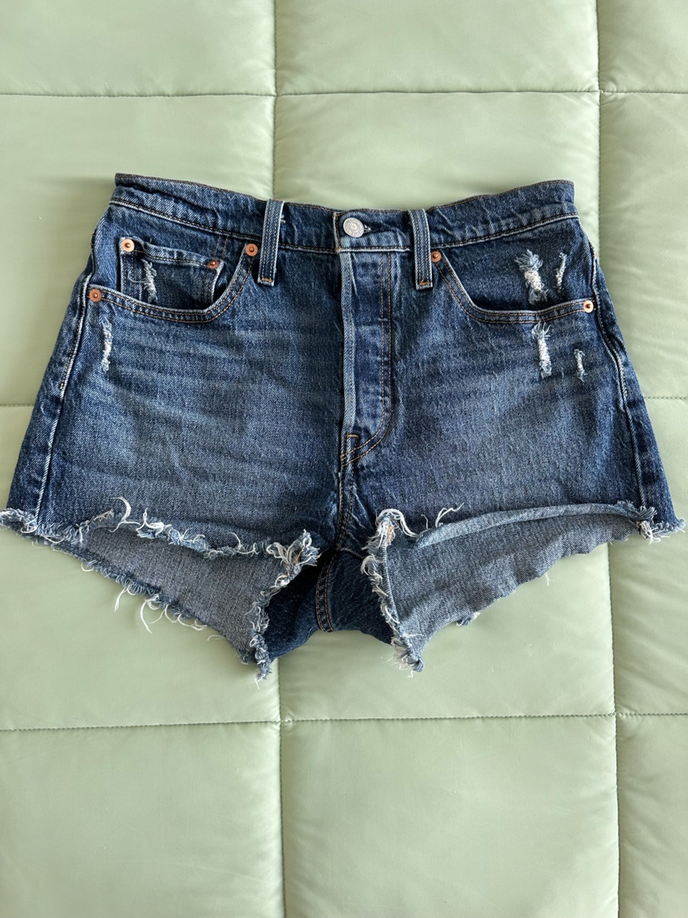 Levi’s 501 Cut Off Button Fly Denim Shorts